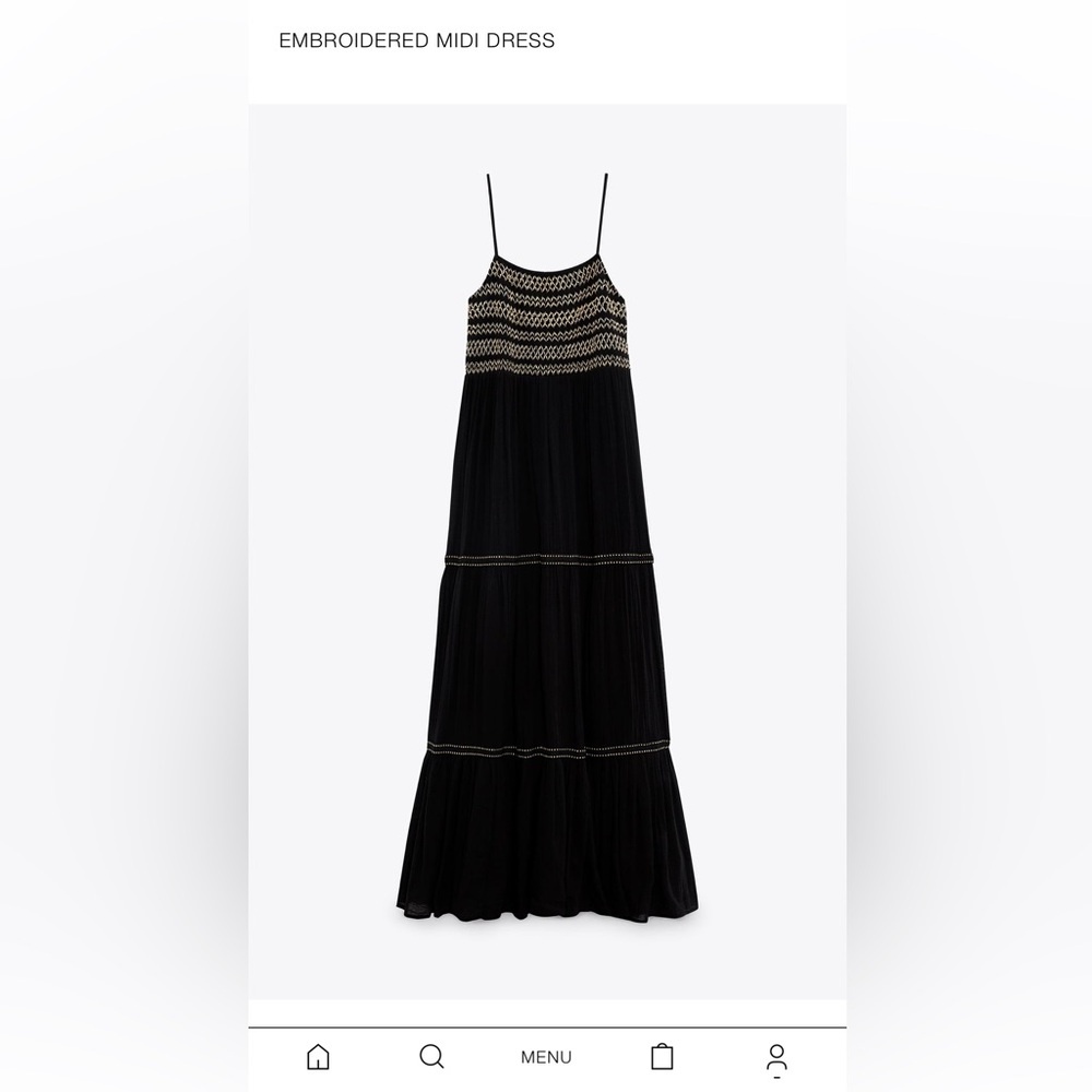 Embroidered Summer Midi Dress